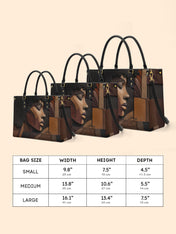 Melanin Majesty Premium Leather Handbag QR0TD117
