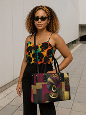 Leopard Grace Premium Leather Handbag QR0XD762