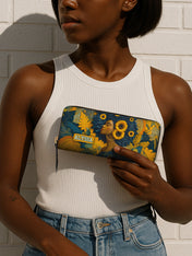 Bold in Bloom Slimline Zippy Wallet