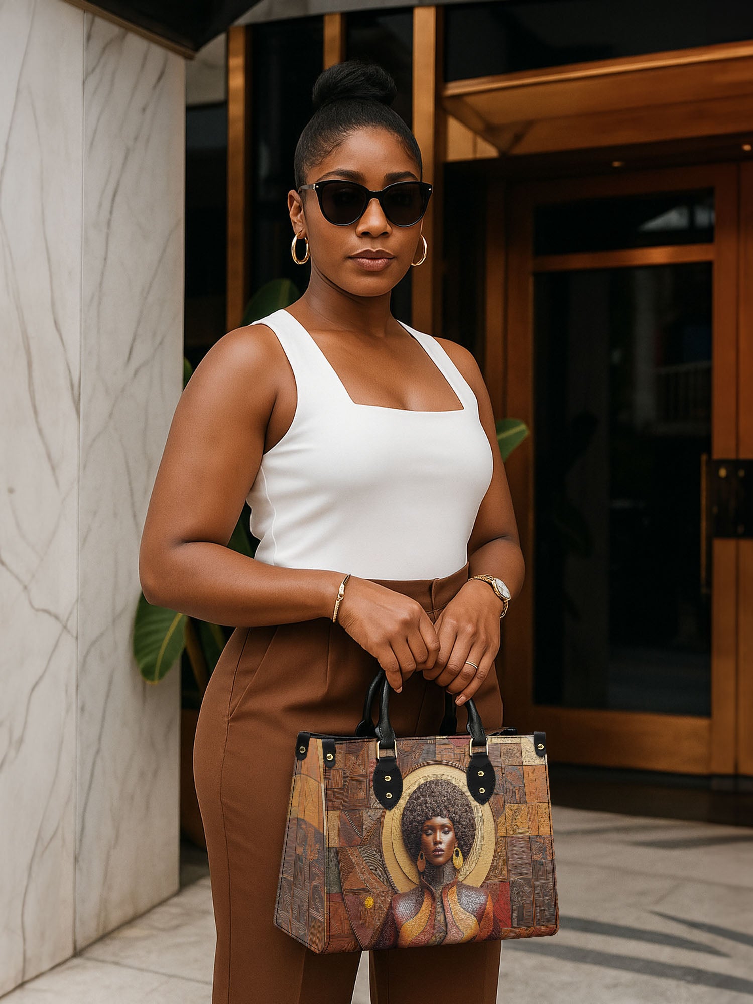 Sahara Chant Premium Leather Handbag QR0XD515