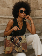 Feline Goddess Energy Premium Leather Handbag QR0TD505