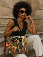 Bold African Premium Leather Handbag QR0XD810