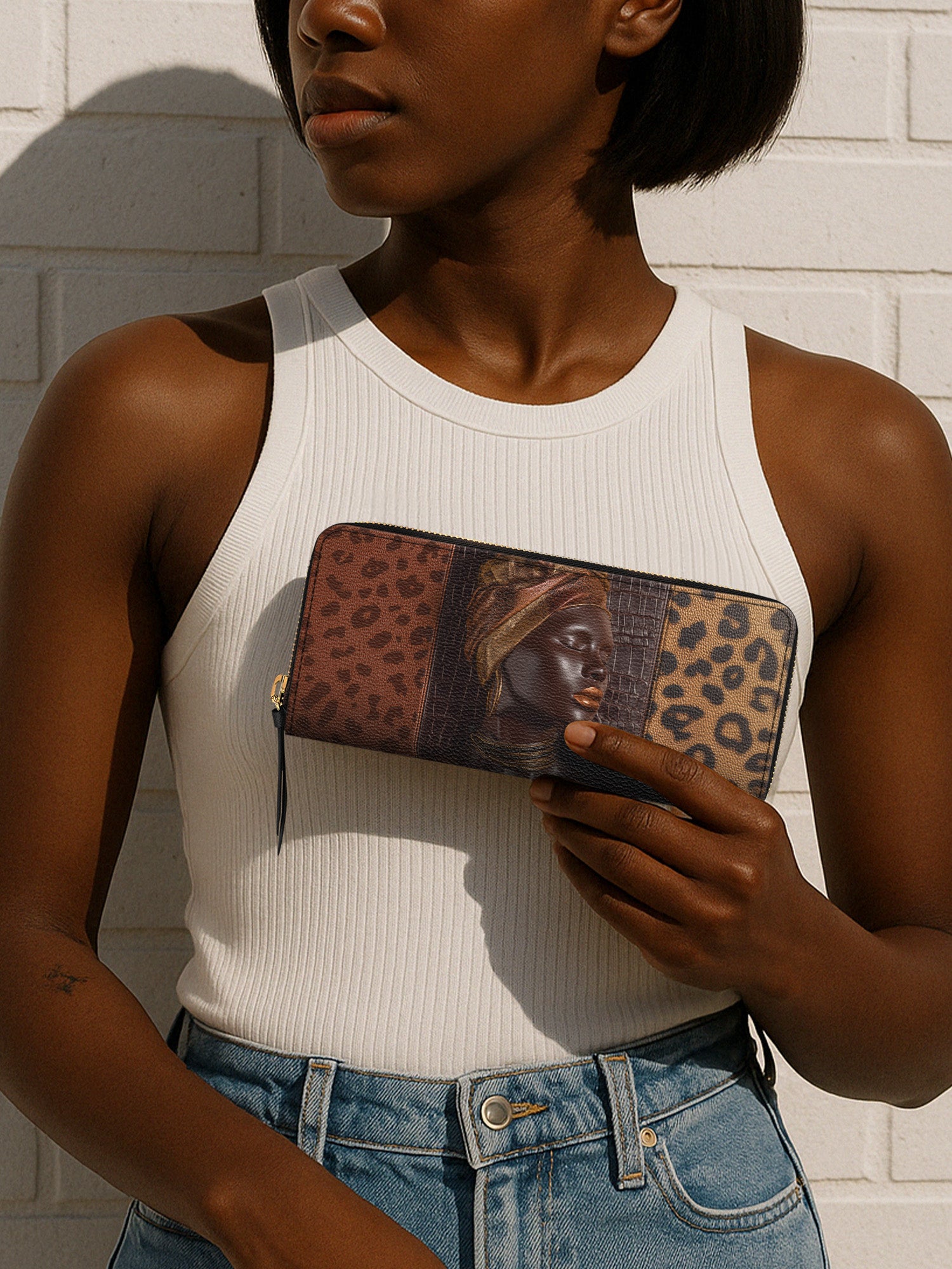 Leopard Queen Slimline Zippy Wallet QR0TD429