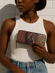 Leopard Queen Slimline Zippy Wallet QR0TD429