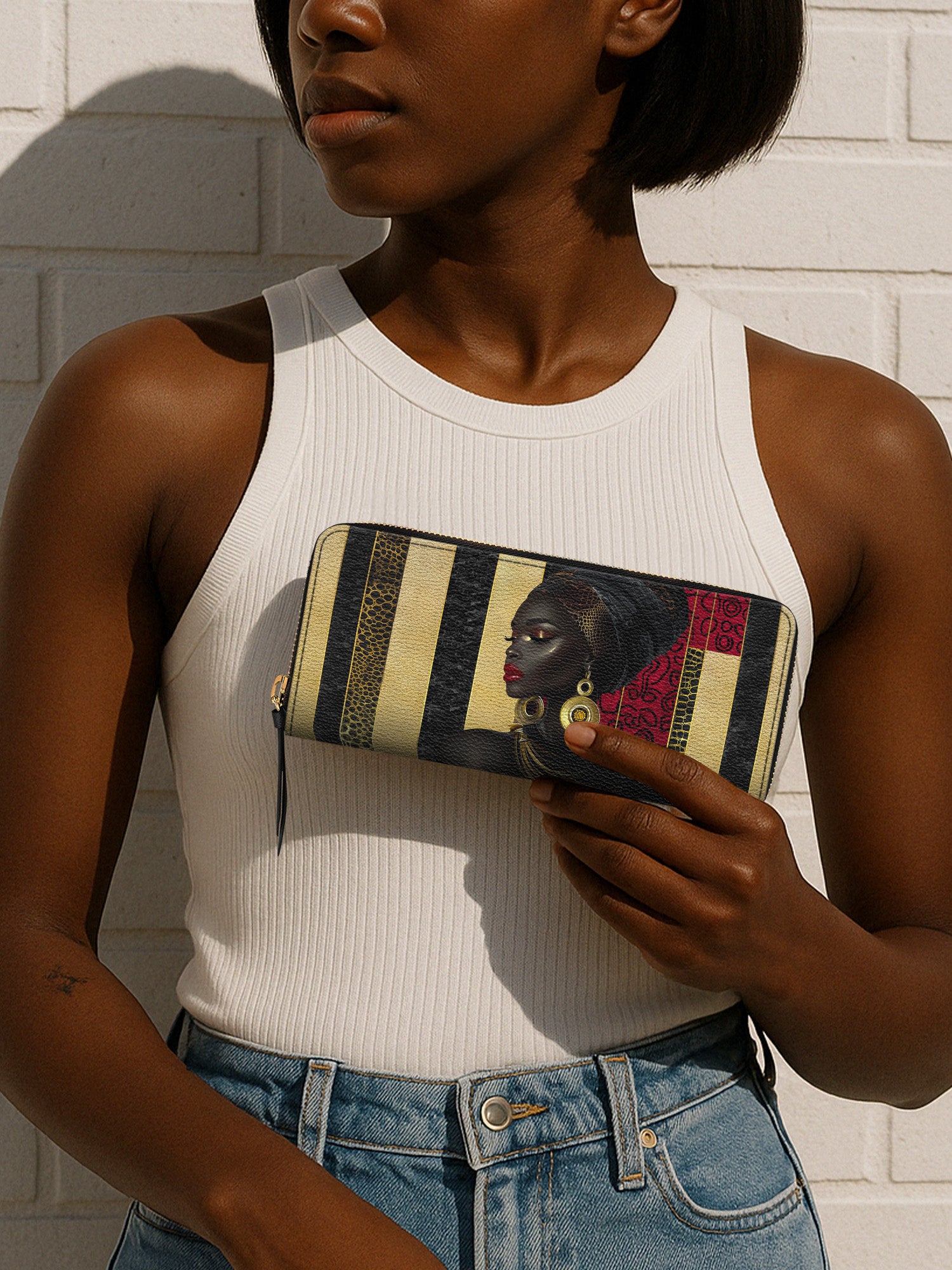 Gilded Silence Slimline Zippy Wallet QR0XD791