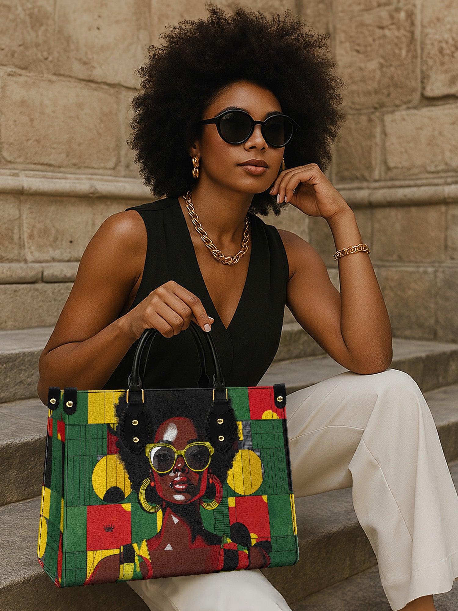 Fierce Glow Premium Leather Handbag QR0XD703