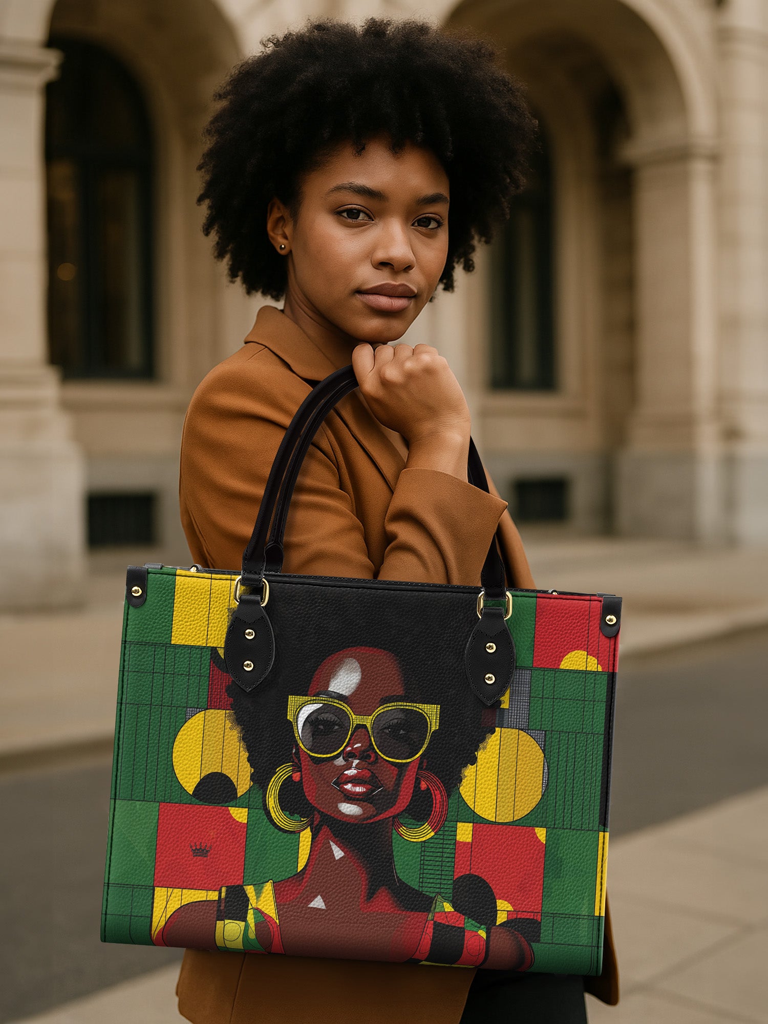 Fierce Glow Premium Leather Handbag QR0XD703