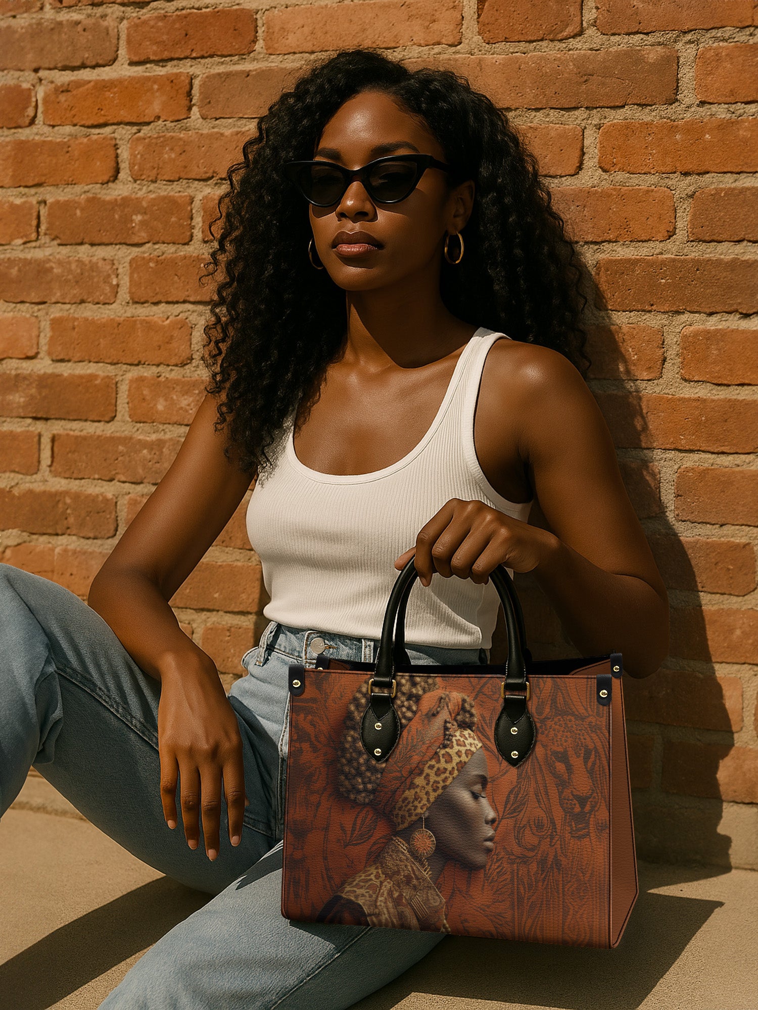 Savanna Spirit Premium Leather Handbag QR0TD430