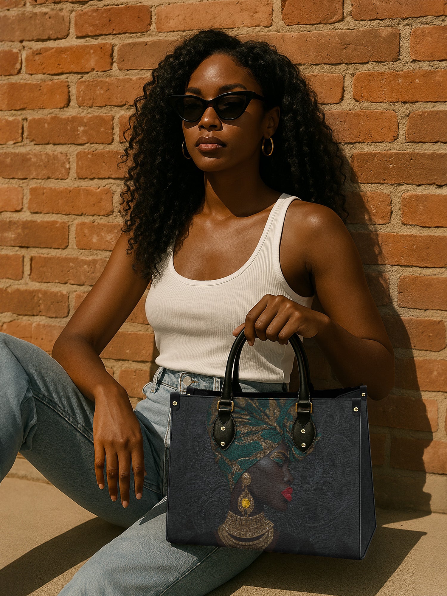 Verdant Majesty Premium Leather Handbag QR0XD745