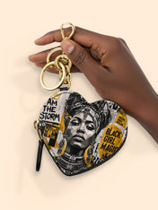 Golden Era Pulse Heart Coin Pouch Bag Charm QR0HH210