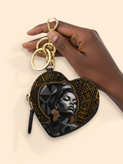 Golden Heritage Heart Coin Pouch Bag Charm QR0HH209