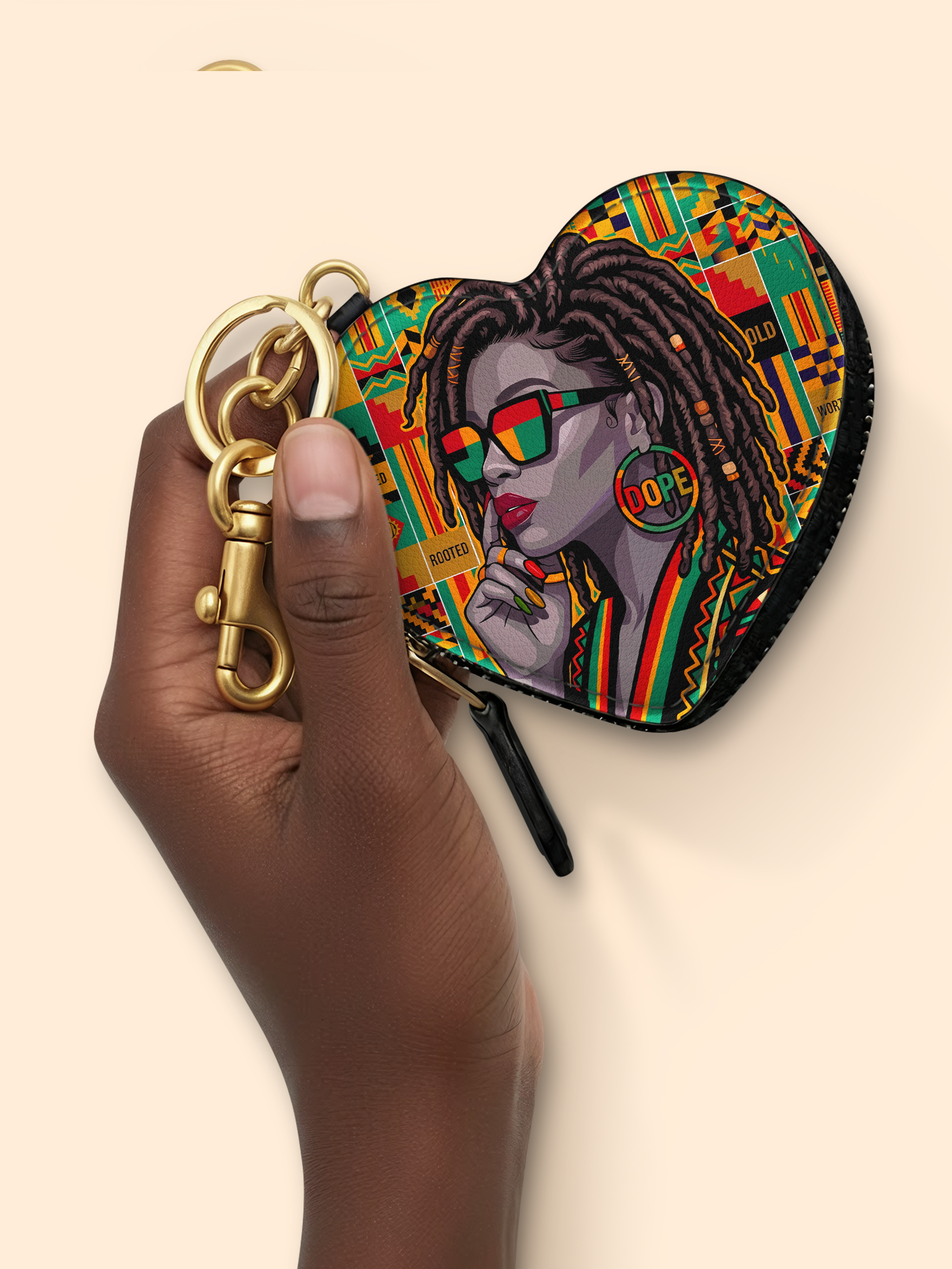 Limited In Grey Heart Coin Pouch Bag Charm QR0XD860