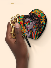 Limited In Grey Heart Coin Pouch Bag Charm QR0XD860