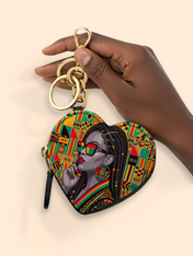 Limited In Grey Heart Coin Pouch Bag Charm QR0XD860