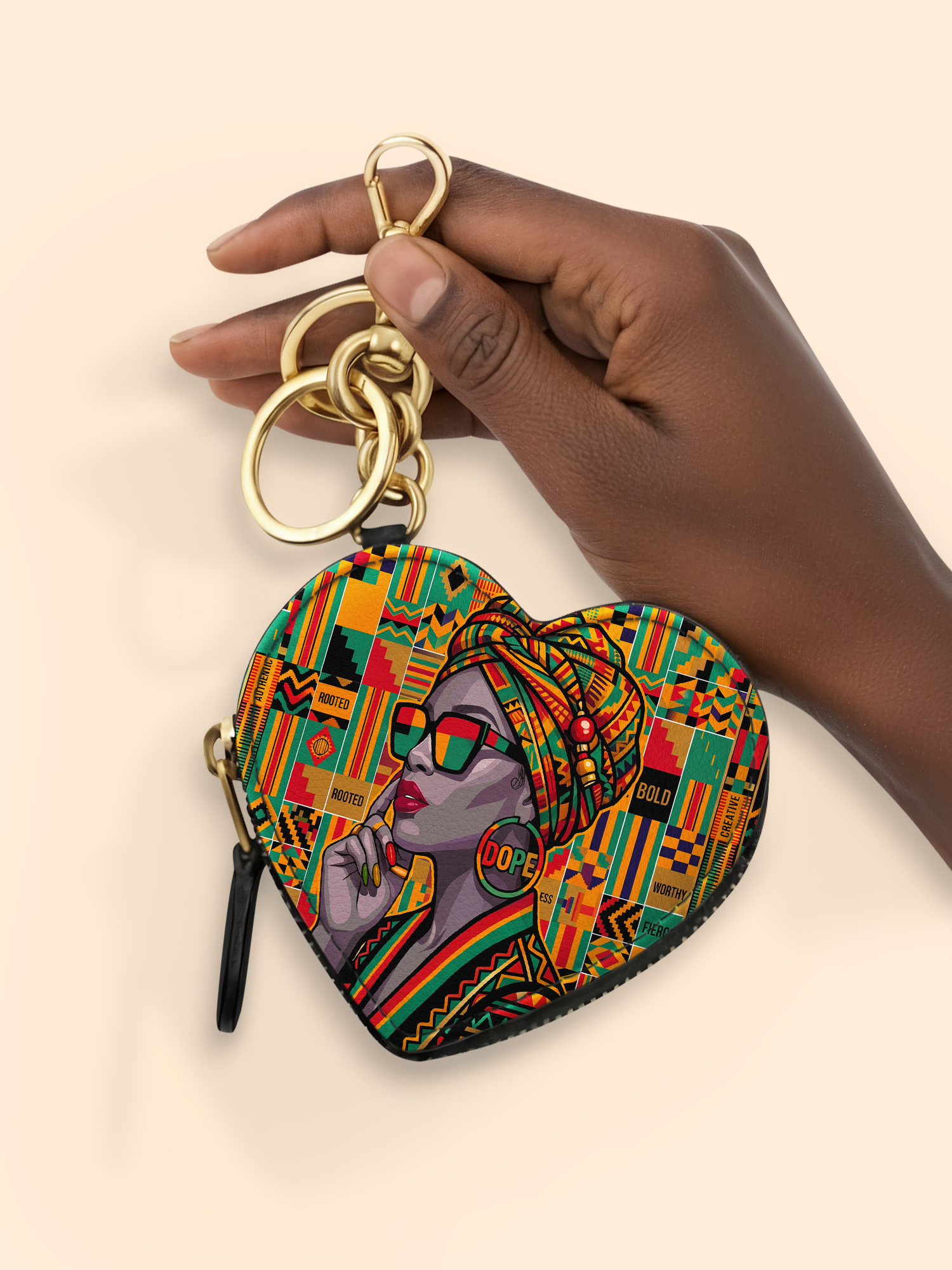 Limited In Grey Heart Coin Pouch Bag Charm QR0XD860