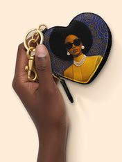 Legacy In Blue Heart Coin Pouch Bag Charm QR0TV284