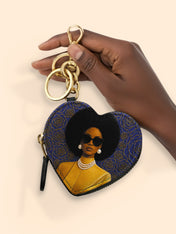 Legacy In Blue Heart Coin Pouch Bag Charm QR0TV284
