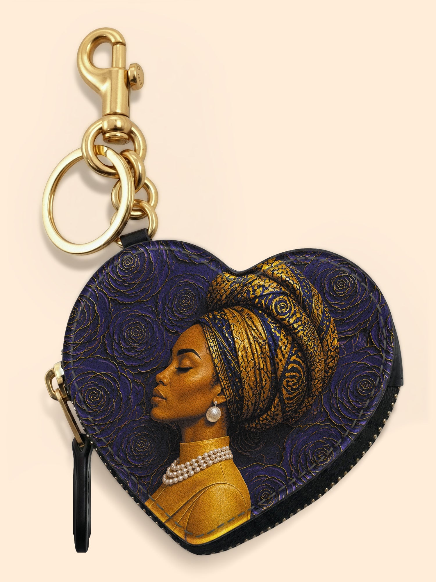 🎁 Sapphire Legacy Heart Coin Pouch Bag Charm QR0TV285 (100% off)