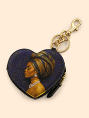 Sapphire Legacy Heart Coin Pouch Bag Charm QR0TV285