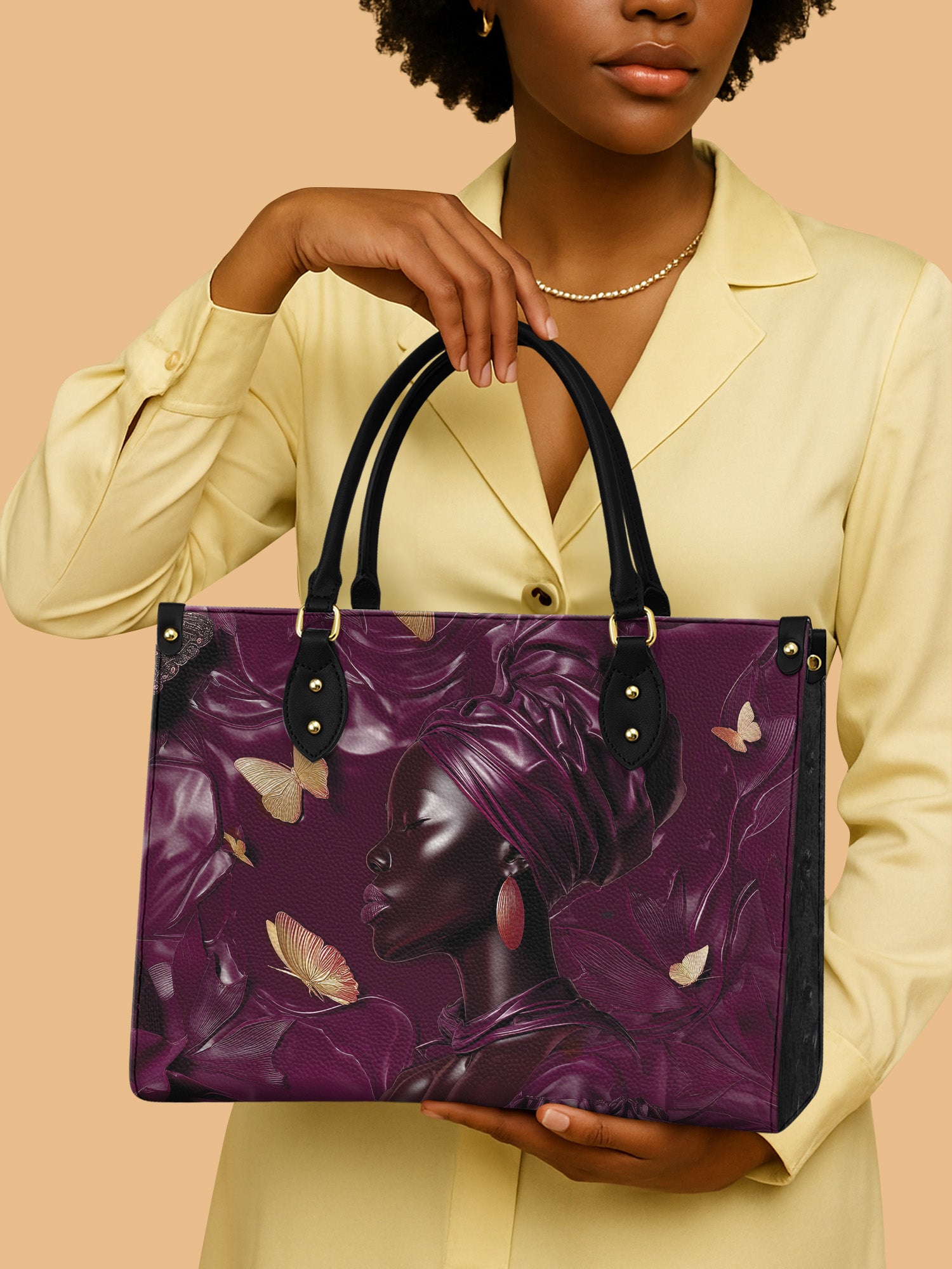 Celeste Wing Premium Leather Handbag QR0XD634