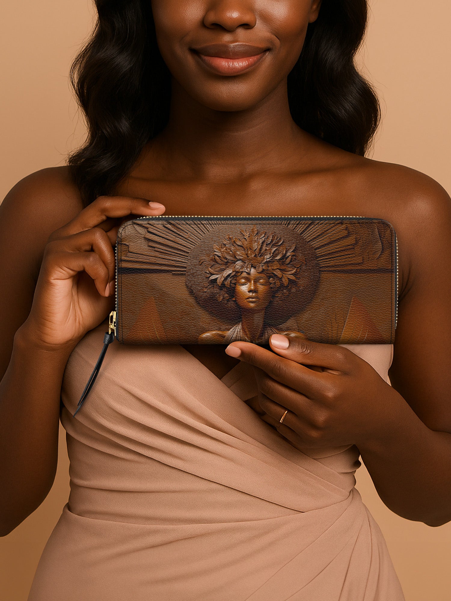 Ebony Bloom Slimline Zippy Wallet QR0TD344