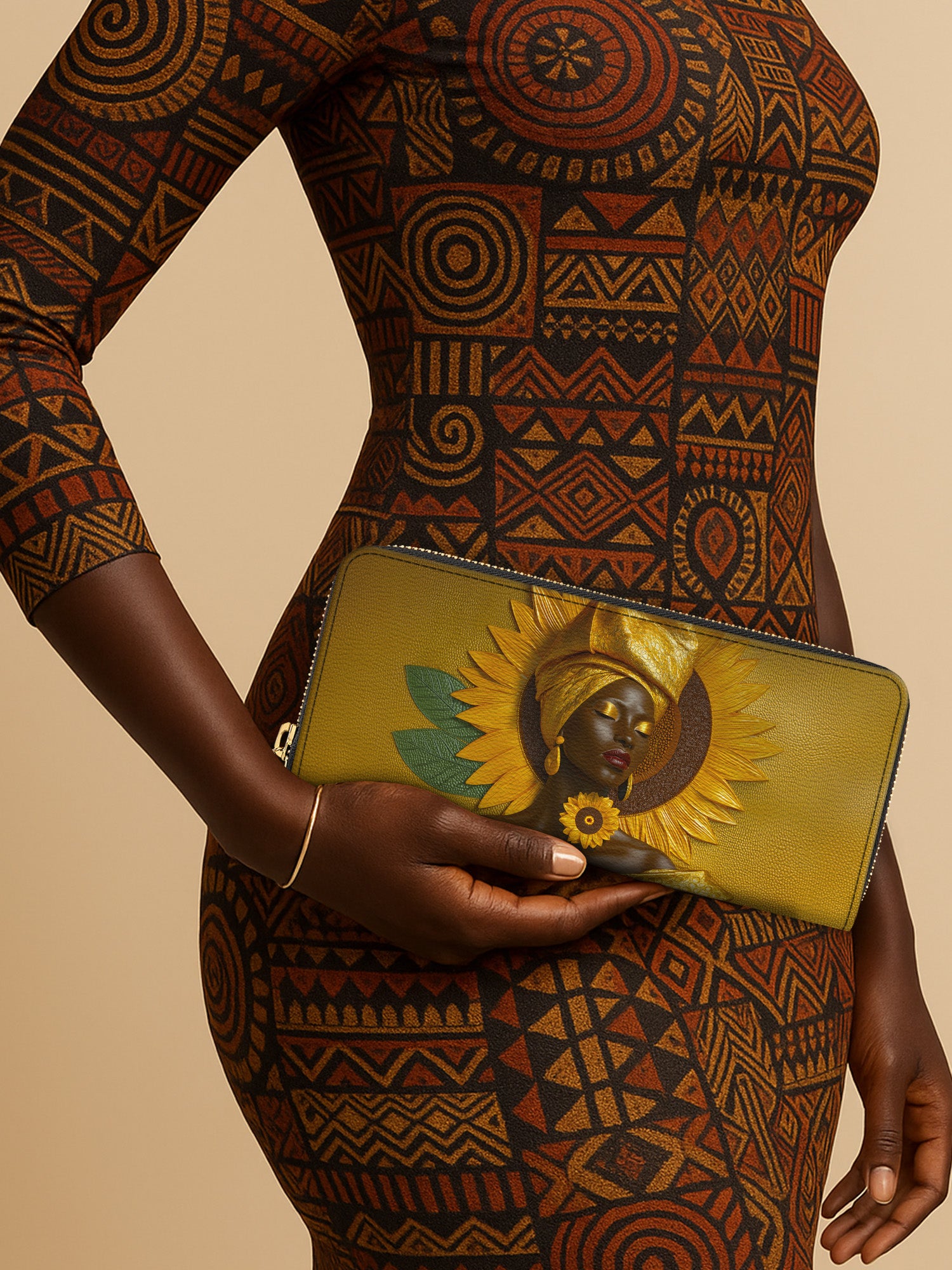 Ashanti Gold Slimline Zippy Wallet QR0XD682