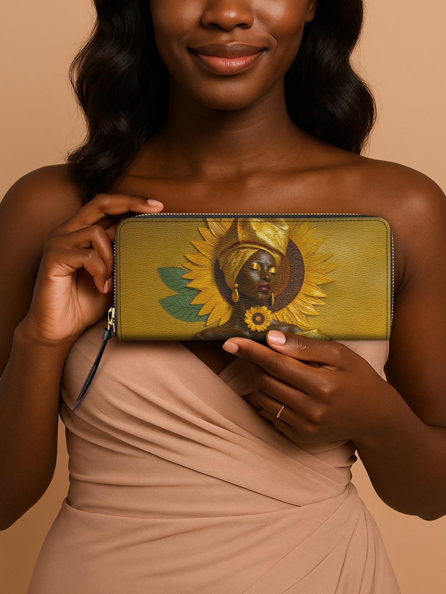 Ashanti Gold Slimline Zippy Wallet QR0XD682