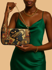 Bold African Classic Zip Pochette QR0XD826