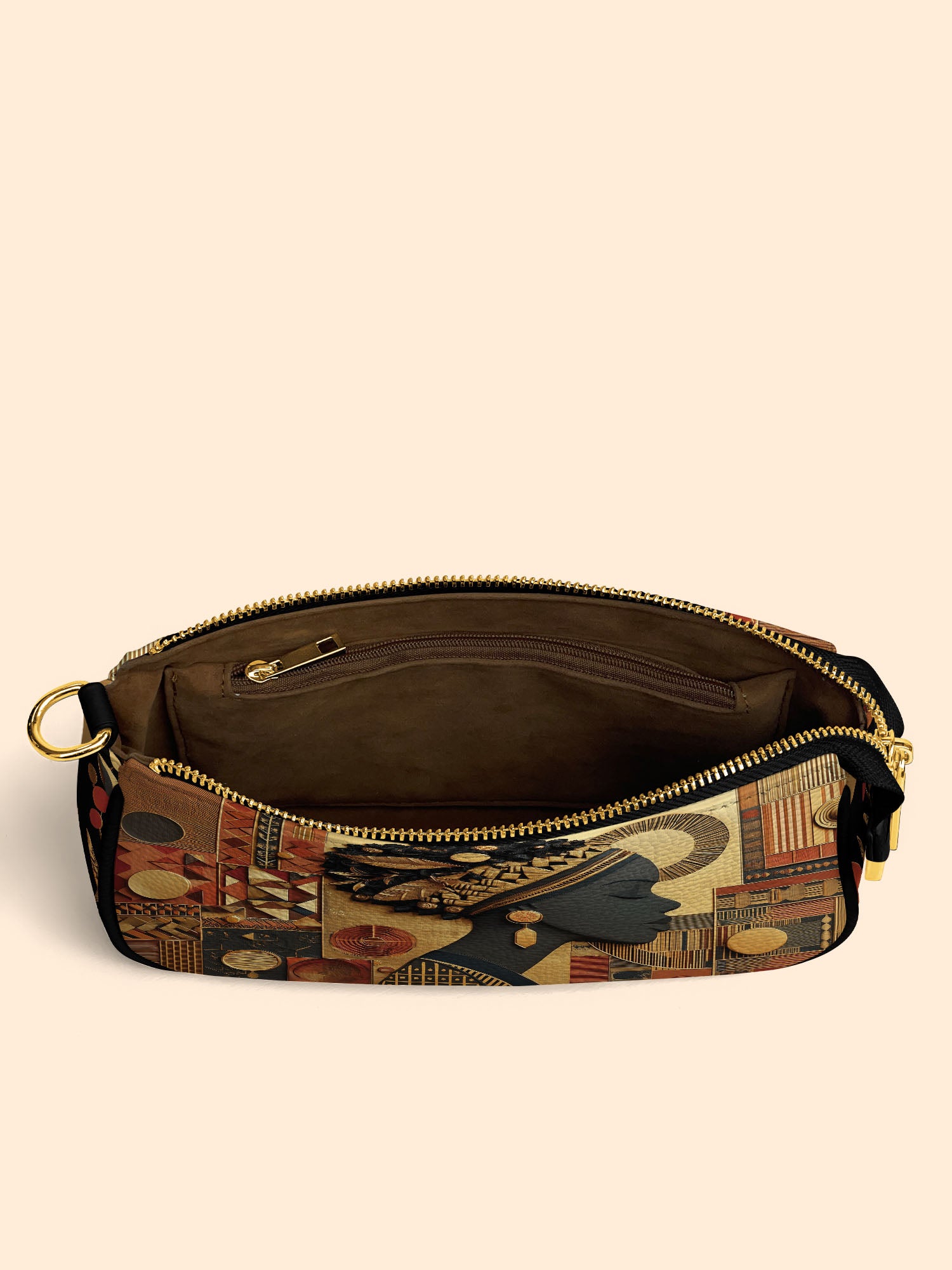 Bold African Classic Zip Pochette QR0XD826