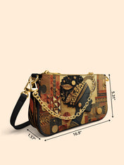 Bold African Classic Zip Pochette QR0XD826
