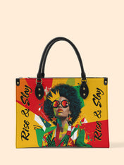 Rise And Slay Premium Leather Handbag QR0XD604