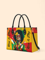 Rise And Slay Premium Leather Handbag QR0XD604