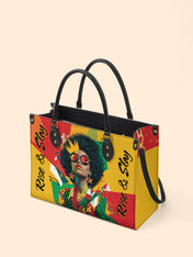 Rise And Slay Premium Leather Handbag QR0XD604