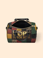 Dope Black Mom Heritage Leather Boston Bag QR0TV271