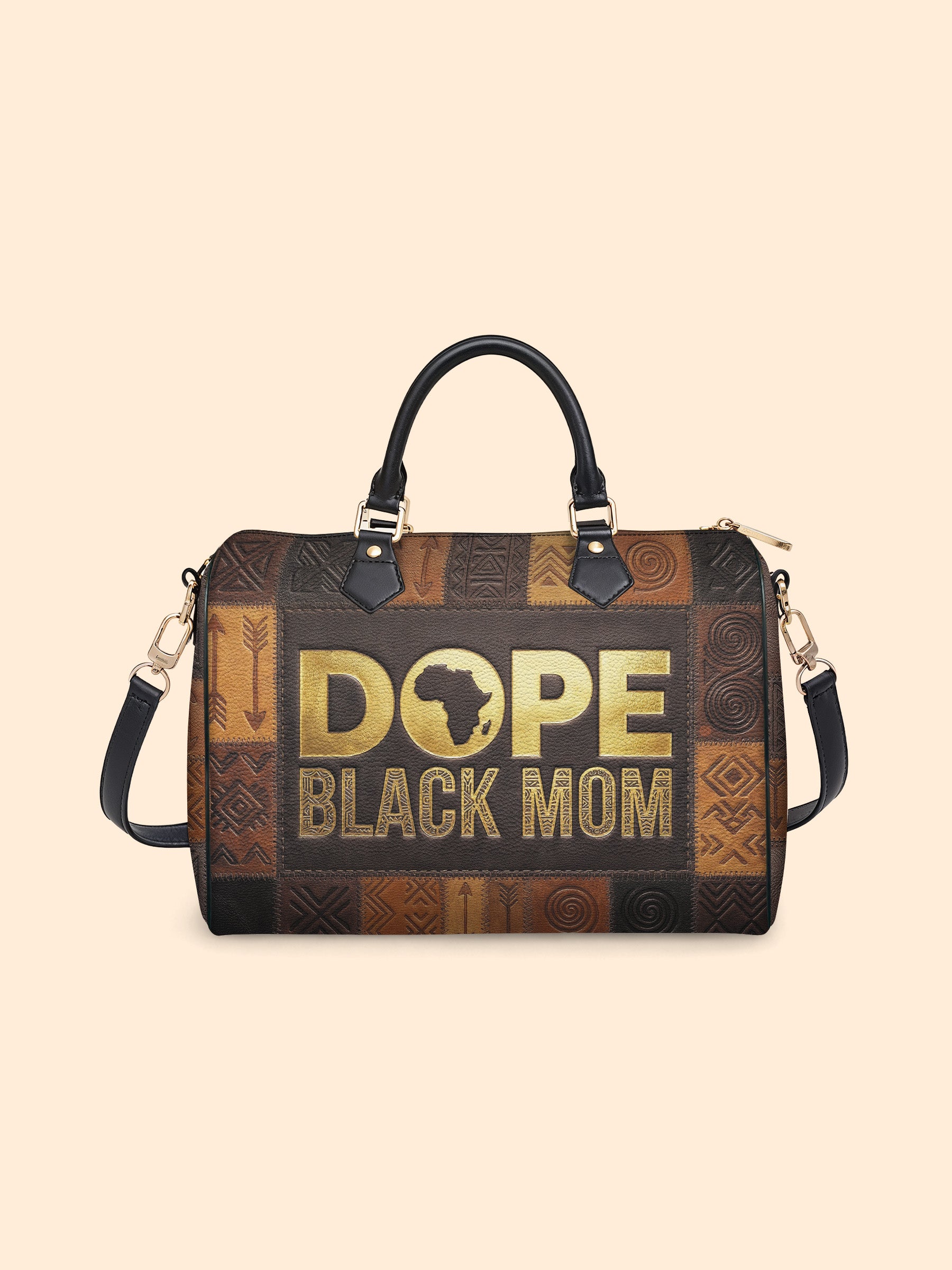 Dope Mom Legacy Leather Boston Bag QR0TV269