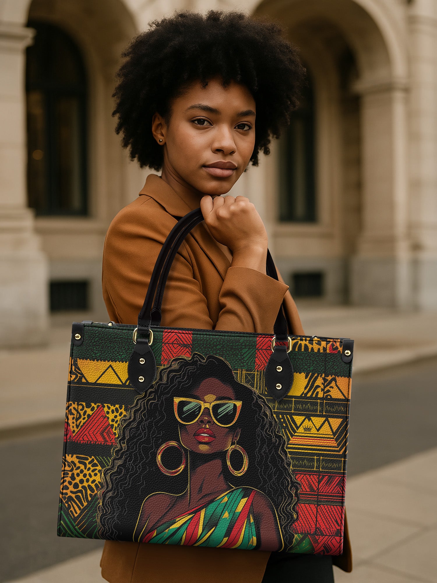 Power Gaze Premium Leather Handbag QR0XD702