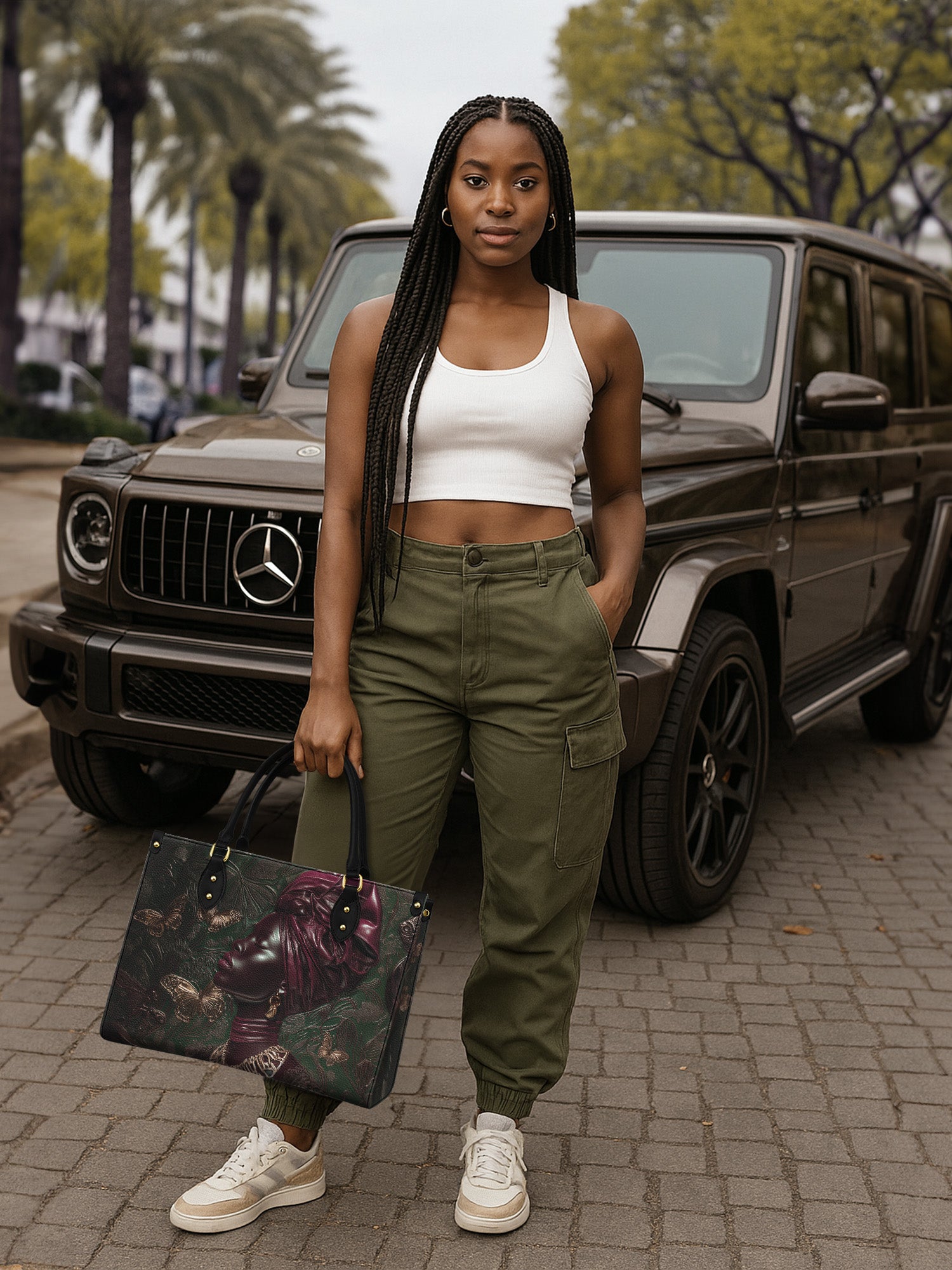 Brisa Queen Premium Leather Handbag QR0XD637