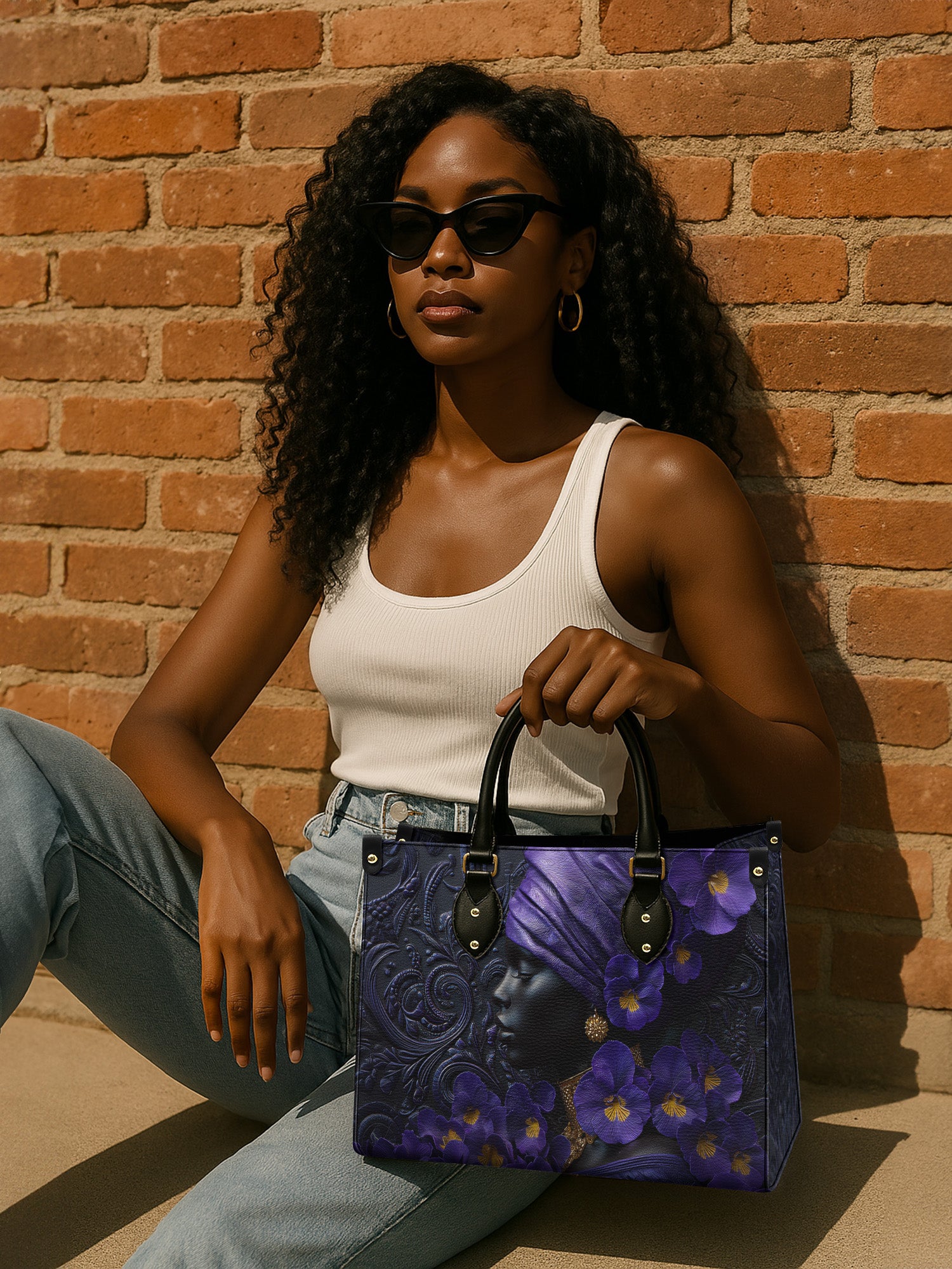 African Amulet Premium Leather Handbag QR0XD530