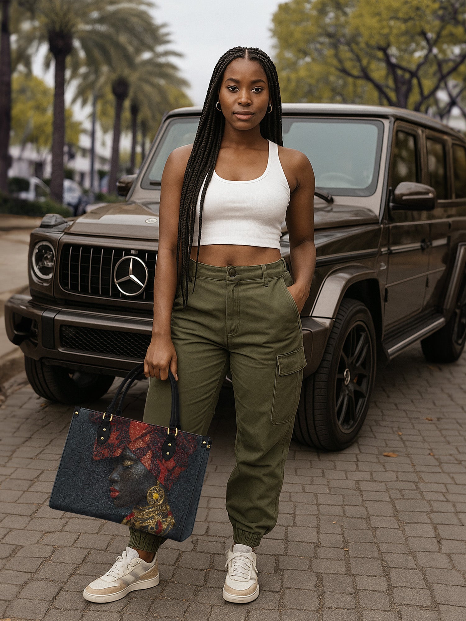 Scarlet Legacy Premium Leather Handbag QR0XD743