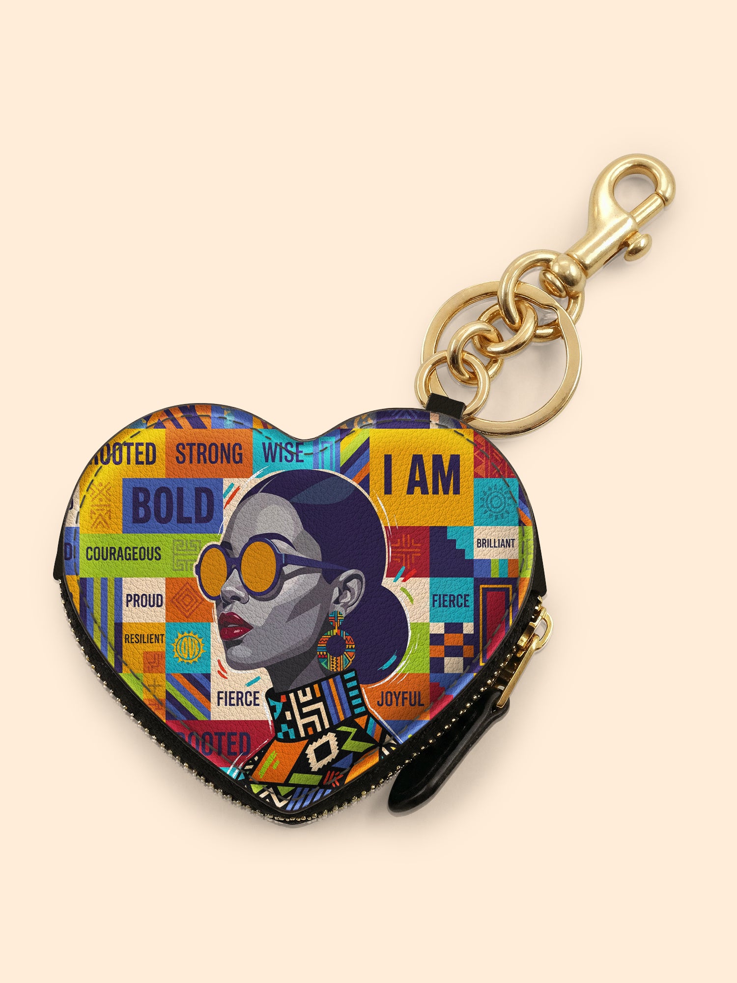 Words Never Said Heart Coin Pouch Bag Charm QR0XD861