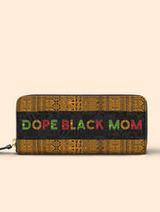 DOPE BLACK MOM Juneteenth Slimline Zippy Wallet QR0XD1033