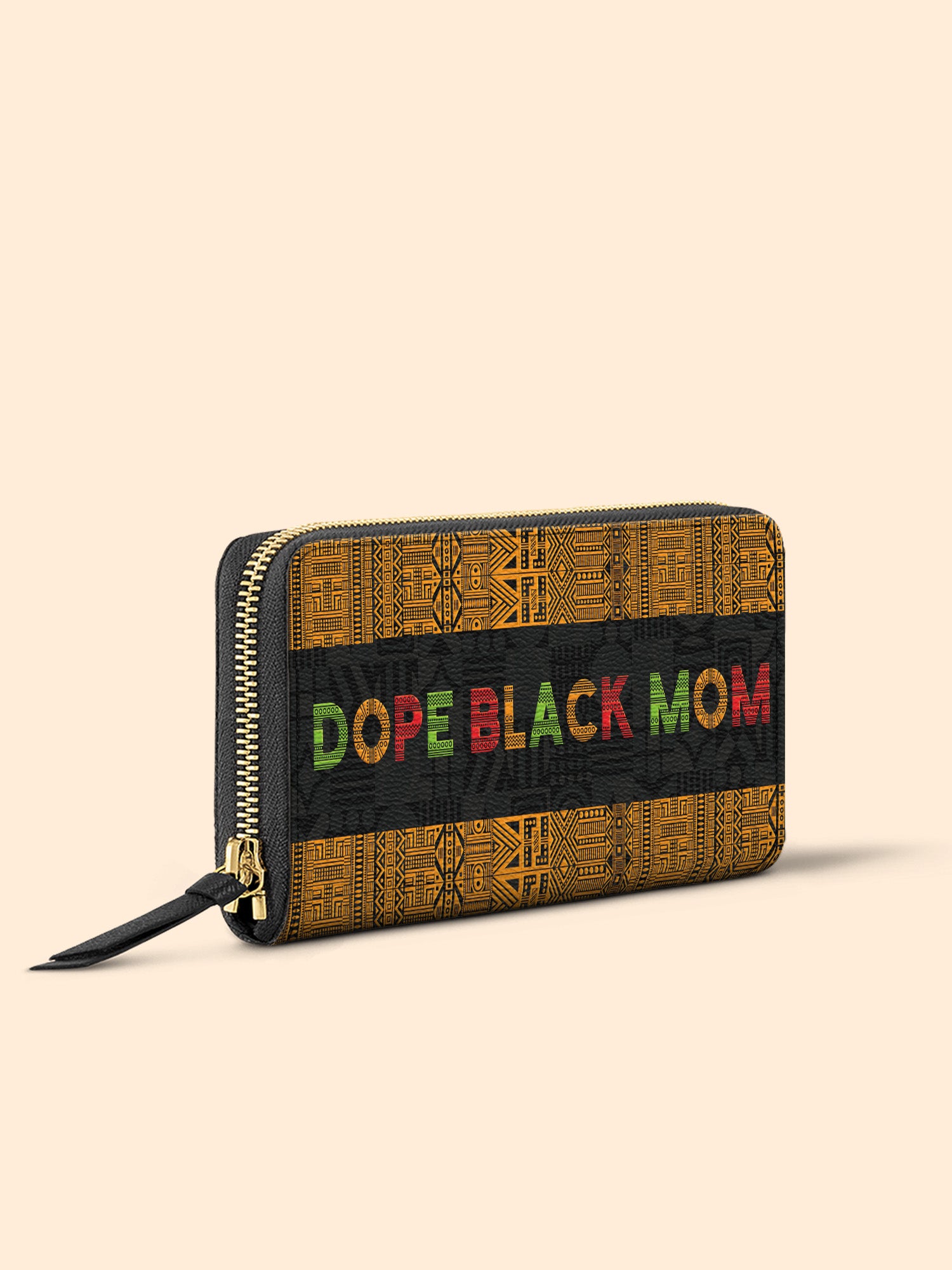 DOPE BLACK MOM Juneteenth Slimline Zippy Wallet QR0XD1033