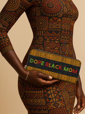 DOPE BLACK MOM Juneteenth Slimline Zippy Wallet QR0XD1033