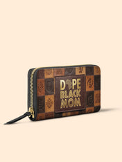 Dope Black Mom Power Slimline Zippy Wallet QR0TV270