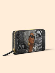 Midnight Zebra Slimline Zippy Wallet QR0TV259