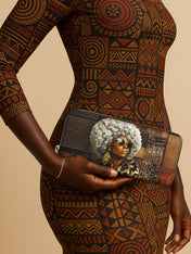 Bronze Leopard Slimline Zippy Wallet QR0TV260