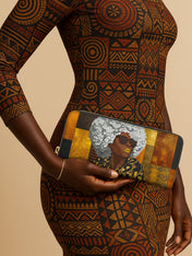 Golden Fierce Slimline Zippy Wallet QR0TV256