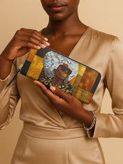 Golden Fierce Slimline Zippy Wallet QR0TV256