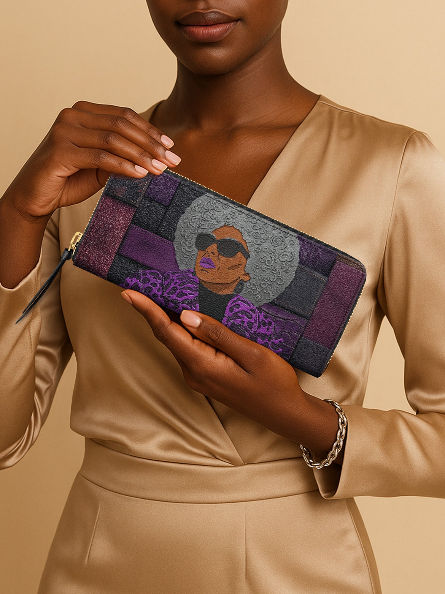 Violet Wild Slimline Zippy Wallet QR0TV258