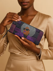Violet Wild Slimline Zippy Wallet QR0TV258